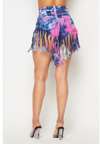 Shredded Paint shorts