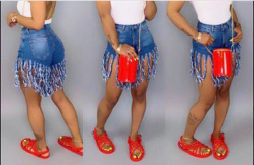 Fringe shorts